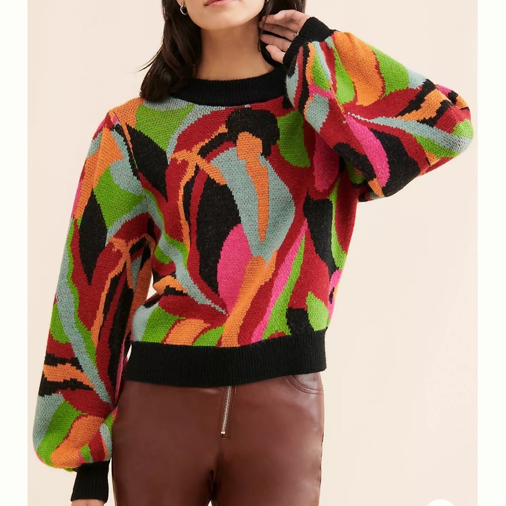 FARM Rio The Dance Multicolor Knit Sweater